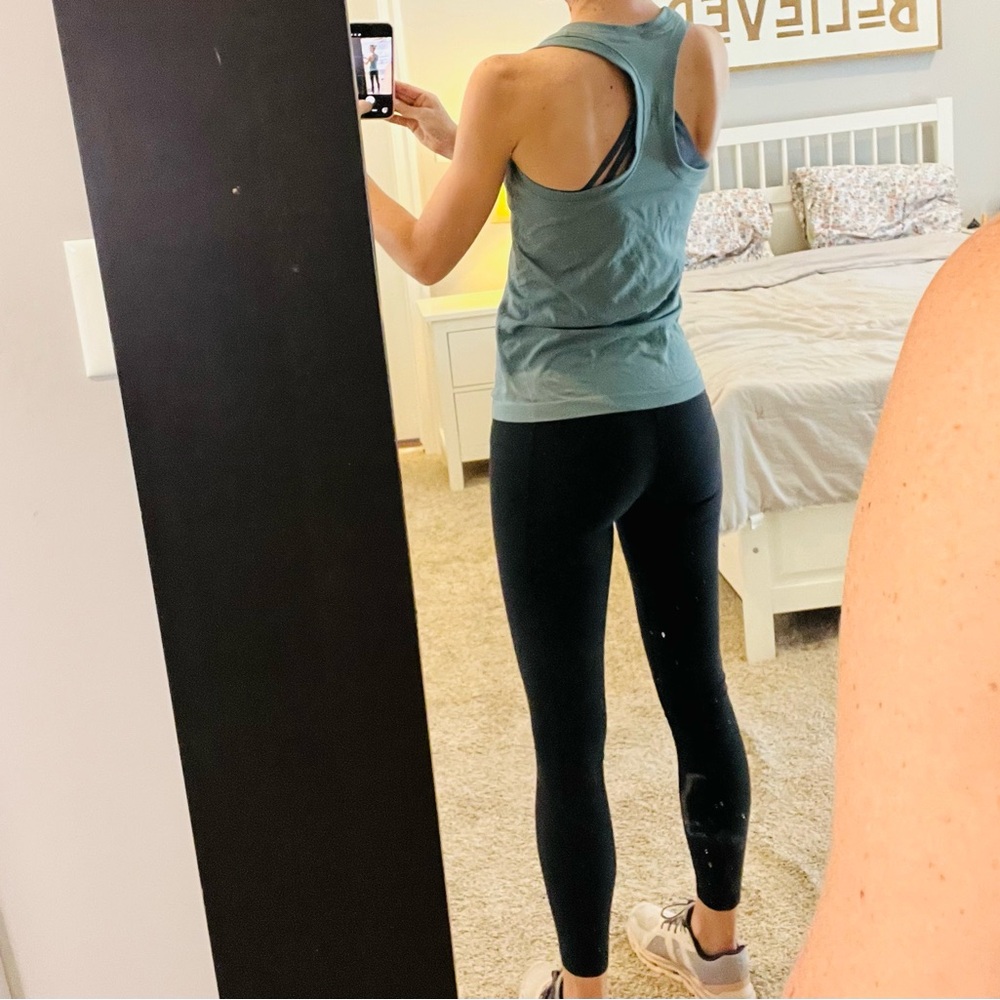 Athleta Teal Racerback Tank Top